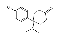 Cyclohexanone, 4-(4-chlorophenyl)-4-(dimethylamino)- Structure