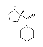 Piperidine, 1-[(2S)-2-pyrrolidinylcarbonyl]- (9CI) Structure