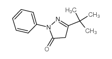 3-叔-丁基-1-苯基-2-吡唑啉-5-酮结构式