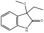 3-Ethyl-1,3-dihydro-3-methoxy-2H-indol-2-one结构式