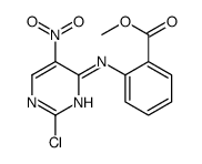 methyl 2-[(2-chloro-5-nitropyrimidin-4-yl)amino]benzoate Structure