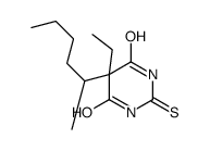 5-Ethyl-2,3-dihydro-5-(1-methylpentyl)-2-thioxo-4,6(1H,5H)-pyrimidinedione结构式