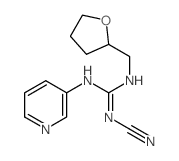 N-Cyano-N-(3-pyridinyl)-N-(tetrahydro-2-furanylmethyl)guanidine structure