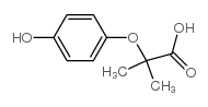 2-(4-hydroxyphenoxy)-2-methylpropionic acid structure