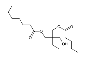 [2-(hydroxymethyl)-2-(pentanoyloxymethyl)butyl] heptanoate Structure