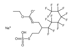 sodium C-ethyl [2-(sulphonatothio)ethyl](3,3,4,4,5,5,6,6,7,7,8,8,8-tridecafluorooctyl)carbamate结构式