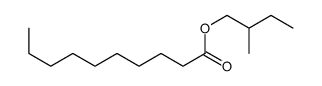 2-methylbutyl decanoate Structure