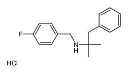 N-[(4-fluorophenyl)methyl]-2-methyl-1-phenylpropan-2-amine,hydrochloride Structure