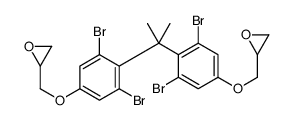 2,2'-[(1-methylethylidene)bis[(3,5-dibromo-4,1-phenylene)oxymethylene]]bisoxirane structure