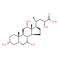 3,7,12,23-tetrahydroxycholan-24-oic acid结构式