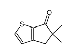 5,5-dimethyl-4,5-dihydro-6H-cyclopenta[b]thiophen-6-one Structure