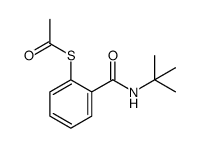 S-[2-(tert-butylcarbamoyl)phenyl] ethanethioate结构式