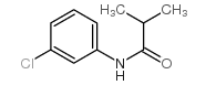N-(3-chlorophenyl)-2-methyl-propanamide structure