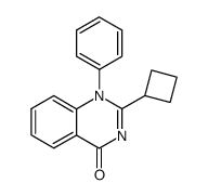 2-cyclobutyl-1-phenylquinazolin-4(1H)-one结构式