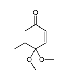 4,4-dimethoxy-3-methylcyclohexa-2,5-dien-1-one结构式