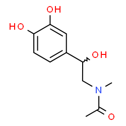 Adrenaline, N-acetyl- (5CI) Structure