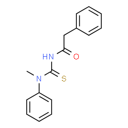 N-(methyl(phenyl)carbamothioyl)-2-phenylacetamide结构式