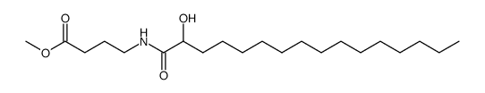 methyl 4-[(2-hydroxyhexadecanoyl)amino]butanoate Structure