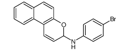 3H-Naphtho(2,1-b)pyran-3-amine, N-(4-bromophenyl)-结构式