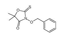 5,5-dimethyl-3-phenylmethoxy-2-sulfanylidene-1,3-oxazolidin-4-one Structure