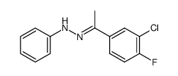 4-Fluor-3-chlor-acetophenon-phenylhydrazon Structure