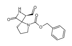 benzyl (1R,4R)-1-formyl-3-oxo-2,5-diazaspiro[3.4]octane-5-carboxylate结构式