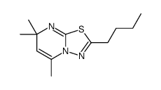 2-butyl-5,7,7-trimethyl-[1,3,4]thiadiazolo[3,2-a]pyrimidine结构式