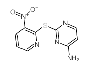 2-(3-nitropyridin-2-yl)sulfanylpyrimidin-4-amine结构式