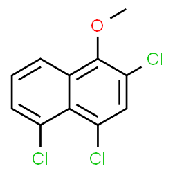 2,4,5-Trichloro-1-methoxynaphthalene结构式