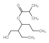 Propanoic acid, 2-methyl-, 2-(hydroxymethyl)-1-propylbutyl ester Structure