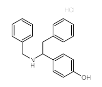 4-[1-(benzylamino)-2-phenyl-ethyl]phenol结构式