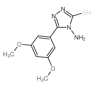 4-氨基-5-(3,5-二甲氧基苯基)-4H-1,2,4-噻唑-3-硫醇结构式