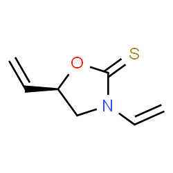 2-Oxazolidinethione,3,5-diethenyl-,(5R)-(9CI) structure