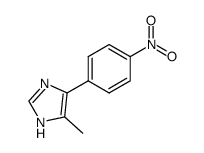 5-methyl-4-(4-nitrophenyl)imidazole结构式