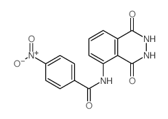 Benzamide,4-nitro-N-(1,2,3,4-tetrahydro-1,4-dioxo-5-phthalazinyl)- structure