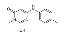 3-methyl-6-(4-methylanilino)-1H-pyrimidine-2,4-dione结构式