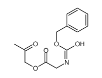 2-oxopropyl 2-phenylmethoxycarbonylaminoacetate Structure