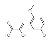 (Z)-3-(2,5-dimethoxyphenyl)-2-hydroxyacrylic acid结构式