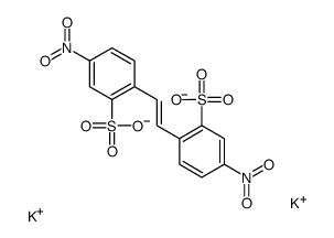 dipotassium,5-nitro-2-[(E)-2-(4-nitro-2-sulfonatophenyl)ethenyl]benzenesulfonate结构式