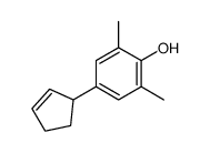 4-(cyclopenten-2-yl)-2,6-dimethylphenol结构式