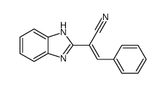 2-(1H-benzimidazol-2-yl)-3-phenyl-acrylonitrile Structure