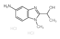 1-(5-amino-1-methyl-1H-benzimidazol-2-yl)ethanol(SALTDATA: 2HCl) structure