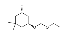 cis-1-Ethoxymethoxy-3,3,5-trimethylcyclohexan结构式