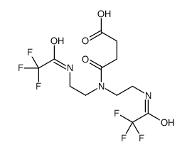 4-[bis[2-[(2,2,2-trifluoroacetyl)amino]ethyl]amino]-4-oxobutanoic acid结构式