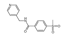 4-methylsulfonyl-N-(pyridin-4-ylmethyl)benzamide Structure