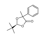 (2S)-2-(tert-butyl)-5-methyl-5-phenyl-1,3-dioxolan-4-one Structure