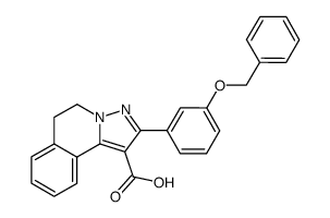 2-(3-benzyloxy-phenyl)-5,6-dihydro-pyrazolo[5,1-a]isoquinoline-1-carboxylic acid结构式