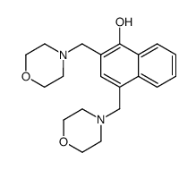 2,4-Dimorpholinomethyl-1-naphthol结构式