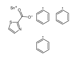 triphenylstannyl 1,3-thiazole-2-carboxylate结构式