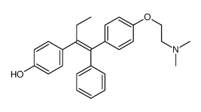 4-[(E)-1-[4-[2-(dimethylamino)ethoxy]phenyl]-1-phenylbut-1-en-2-yl]phenol Structure